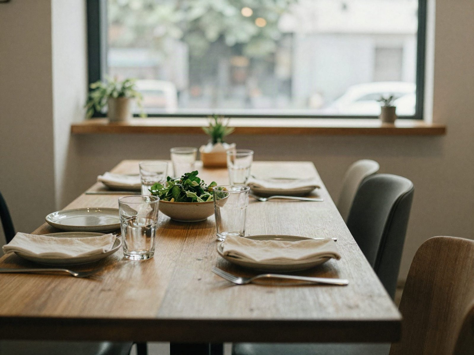 A table set for an everyday meal
